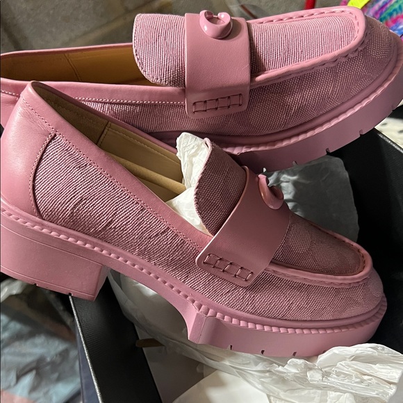 Coach Pink Women's Loafers - Picture 4 of 5